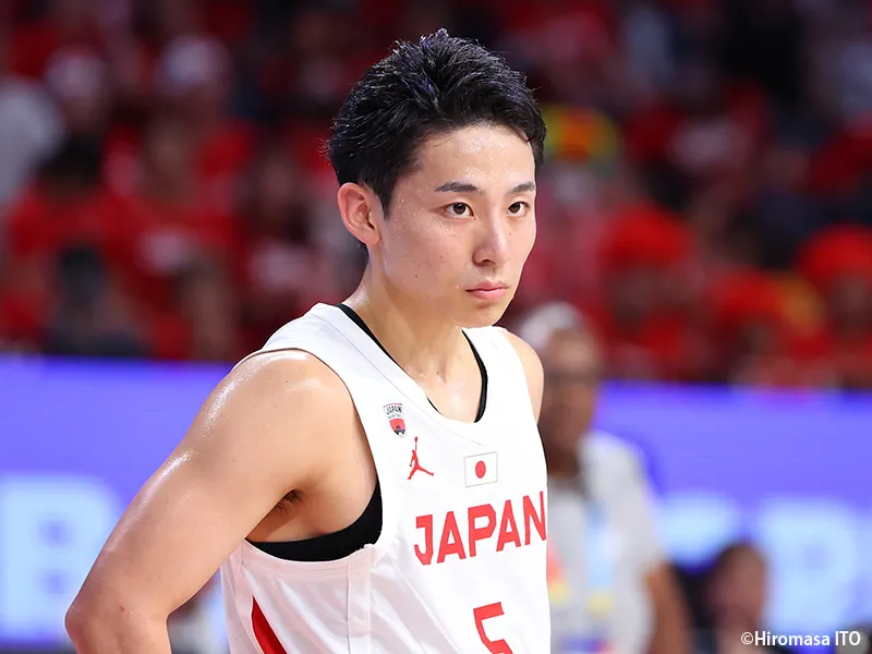 短髪も似合う河村勇輝選手